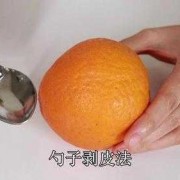 如何用勺子来剥橙子,剥橙子的东西怎么用 