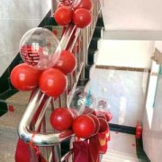 楼梯上气球用什么固定-楼梯汽球怎么绑
