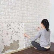 墙掉皮怎么贴壁纸视频-墙掉皮怎么贴壁纸