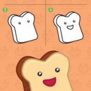 切片面包怎么画 切片面包如何画